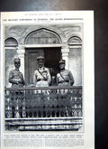 Antique Old Print Allied Leaders Conference Mudania Chanak Dardanelles 1922