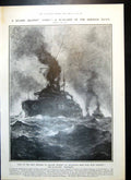 Old Antique Print German Warship Westfalen Viscountess Wolverhampton 1911 20th