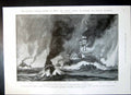 Antique Old Print Anglo French Review Brest Huddersfield Railway Smash 1905