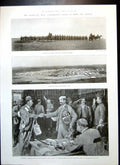 Old Print Transvaal War Reserve Men Miss Norman Nurses Hospital Ship1899 19th