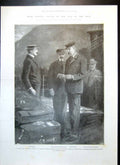 Old Antique Print General Buller Way Cape On Board Dunottar Castle 1899 19th
