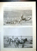 Old Print Transvaal Gen George White Lombards Kop Battle Rietfontein1899 19th