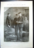 Antique Old Print General Buller Telegram Bowring Spence Dunottar Castle 1899