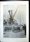 Antique Old Print Transvaal War Gordon Highlanders Bloemfontein Market 1899