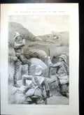 Old Antique Print Transvaal War Troops Drumhead Service Kaffir Spies 1899 19th