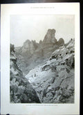 Antique Old Print Drakensberg Boers Laager Telegraph Corps Field Balloon 1899
