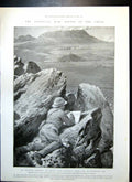 Antique Print Dublin Fusiliers Armoured Train Coolies Estcourt Railway 1899
