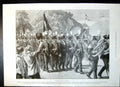 Antique Old Print Miners Gala Day Germany Sketches Refractory Torpedo 1899 19th