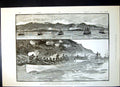 Antique Old Print Naval Manoeuvres A Squadron Board Hms Northumberland 1888