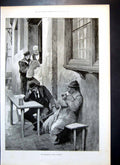 Old Antique Print Description Gazette Wycombe Abbey Earl Carrington 1895 19th
