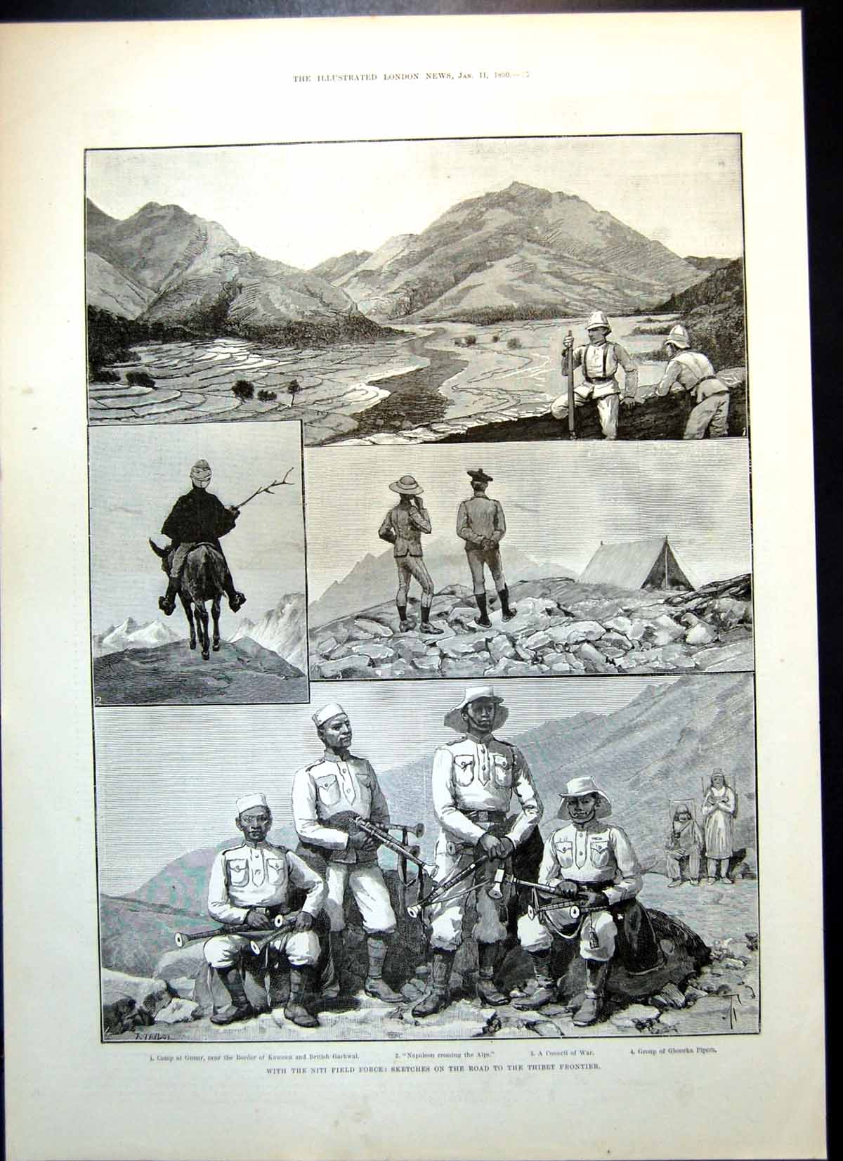 Old Niti Field Force Thibet Frontier Late Colonel Sir Henry Yule 1890 Victorian