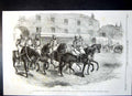 Old Antique Print Change HousehBrigade Life Guards Truncheon Goorkah 1862 19th