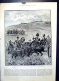 Old Antique Print Royal Horse Artillery Aldershot Movers Parliament 1892 19th