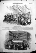 Old Antique Print Queen Grand Entree Cologne Military Concert Bruhl 1845 19th