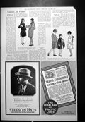 Old Print Fashions Serge Frock Gamages Travel America Pacific Lines 1923 20th