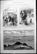 Old Antique Print Wreck Steamer Schiller Rescued Passengers Mail Bag 1875 19th