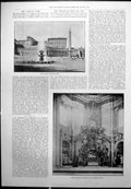 Antique Old Print Vatican Palace Pontifical Throne Rome Earthquake Zante 1893