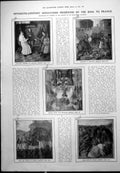 Old Miniatures Present King France Behring Straits Alaska Siberia 190 20th