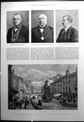 Old Antique Print Doncaster Agricultural Soc Iety Santa Maria Burgos 1891 19th