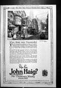 Original Old Vintage Print John Haig Whisky Harrods White GWatches Pyjamas 1923