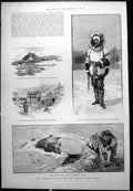 Antique Print Lord Lonsdale Arctic N America J Lightfoot Bishop Durham 1890