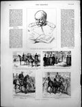Old Print Prince Bismarck Franco-Prussian War Napoleon Iii Kissingen 1882 19th