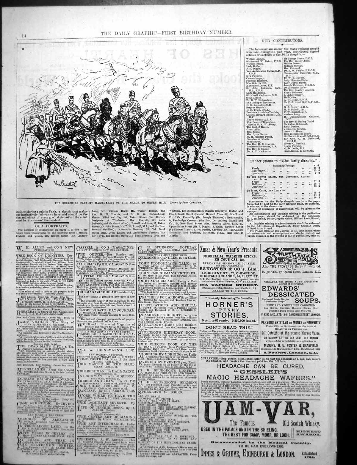 Old Antique Print Berkshire Cavalry Manoeuvres On The March To Churn Hill