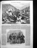 Antique Print Vigra GMines N Wales Crushing-Mill Coventry Fire Brigade 1862
