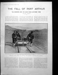 Antique Print Military Servicing Siers Pushing Railed Carriage Shells 1905 20th