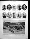 Old Print Second New Zealand Contingent For South Africa Falling In 1900 20th