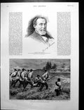 Old Print Prof. R Virchow Public School Volunteers Aldershot Zereba 1893 19th
