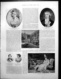 Old Elizabeth Vassall Portrait Dining Room Gilt He Fox J Addison 1889 19th