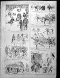 Old Print Winter Sports Parliament Hill Lacrosse Advert Clean Waste Pipe