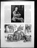 Old Print Dingo Reward Australia Chinese Man Wins Lord R Churchill 1891 19th