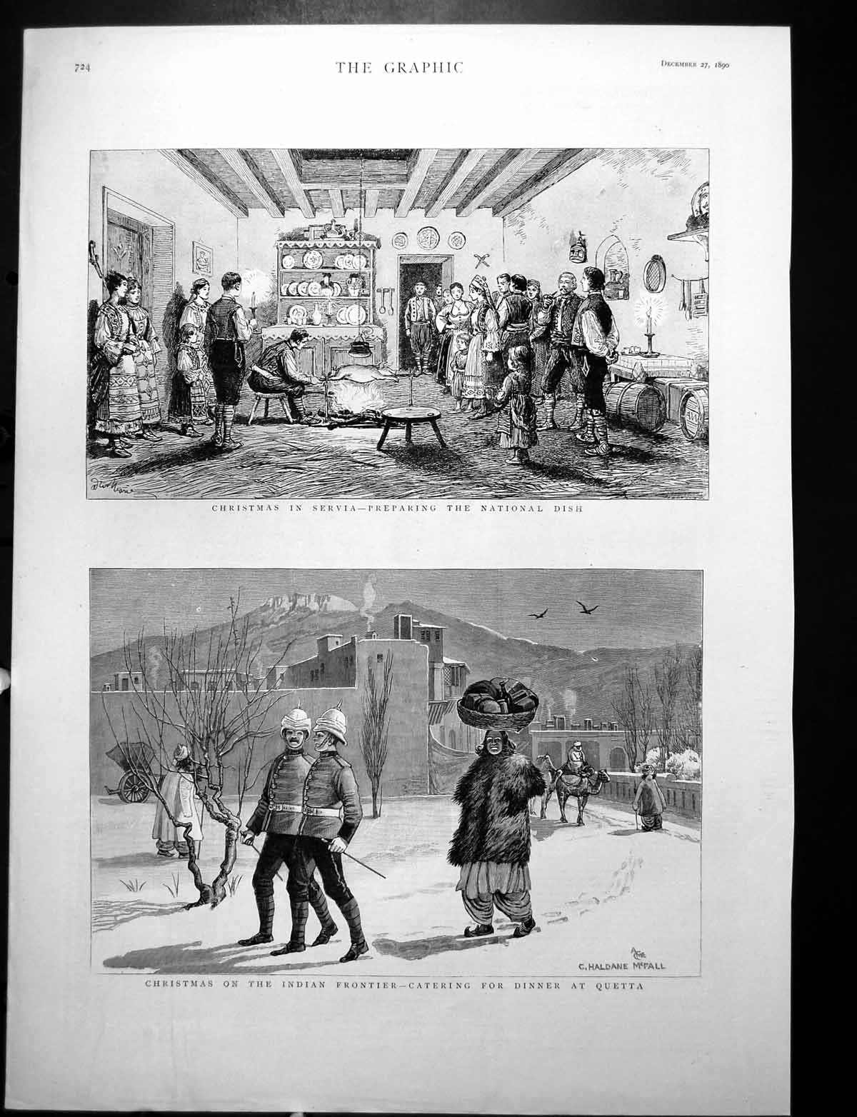 Old Christmas Servia Quetta North Kilkenny Election Mr Parnell 1890Victorian