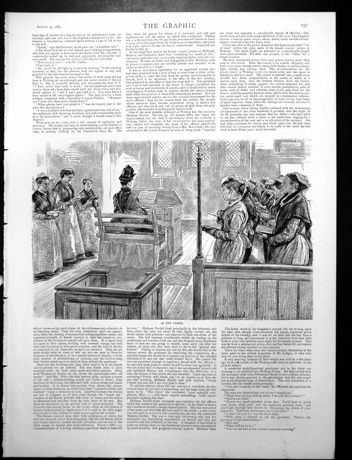 Old Chapel Choir Singing Triumphal Arches Bala Wrexham Glenllyn 1889Victorian