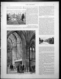Antique Old Print Eaton Hall Gardens Chapel Lake Aldford Brook Stables 1886
