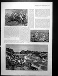 Old Towing Gunboat Through Bab-El-Kebir Catarct Attack Dervish 1896Victorian