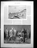 Old Print Cholera Camp Gemai Nile Expedition Sir E Monson Sir H Rumb1896 19th