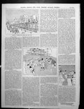 Old Brighton Music On The Beach Windy Day Lawn Hotel Metrapole 1891Victorian