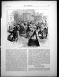 Antique Print Telegraph Instruction At Gpo London Indexed Hexagonally 1870