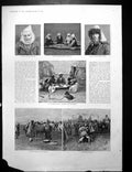 Old Women Making Kibitka Matting Kirghiz People Wedding Ceremony 1896 19th