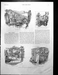 Old Venice In London Sketches Olympia Musicians Playing Outdoors 1892 19th