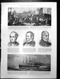 Old Print Relief Lucknow Great Eastern 1St Voyage Marriage Princess 1901
