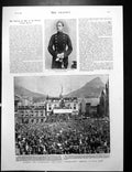 Antique Print Annexation Meeting Cape Town Famine Stricken Ahmedabad 1900 20th