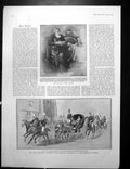 Antique Old Print Late Mr Kruger Ex-President Transvaal Swansea Harbour 1904