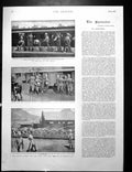 Old Print Elswick Battery Front Entraining Horses Three V.C'S For Q 1900 20th