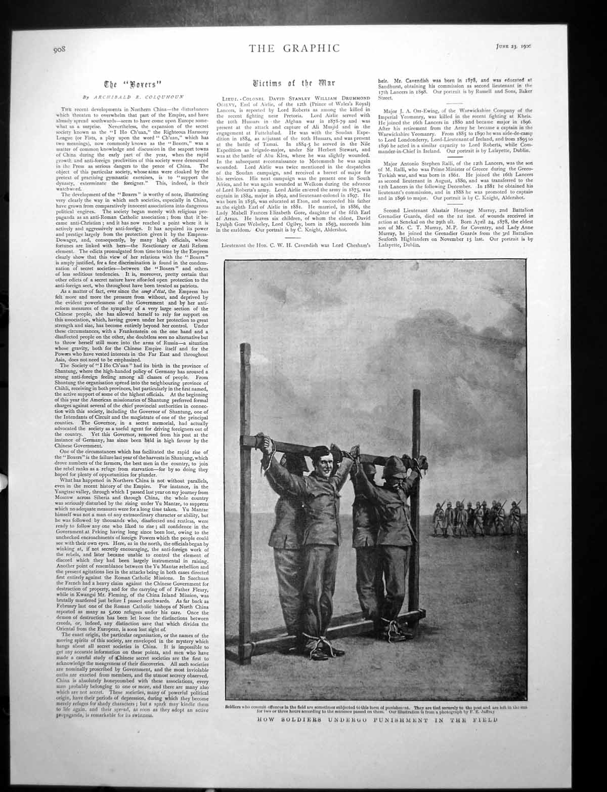 Old Punishment Siers Field General Sir George White Mr J Weil 1900Victorian
