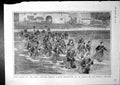Old Print Algeria Aisne Zouaves Fording River Attack German Trenches 1915 20th