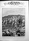 Antique Print Grand Exploit Handy Men Carrying Gun Top Kopje Kimberley 1900